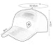 UPF 50+ Quick Dry Sports Peaked Cap Mesh Baseball Golf Cap Outdoor Fishing Sun Hat Super Soft for Mens Womens (White)