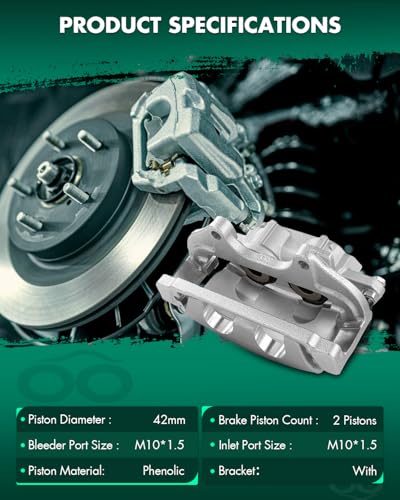 Image of SCITOO 18B5017A Front Left Disc Brake Caliper Assembly w /Bracket For Chrysler For 300 2012-2014,For Dodge For Challenger 2017-2020,For Dodge For Charger 2012-2014 2017-2020