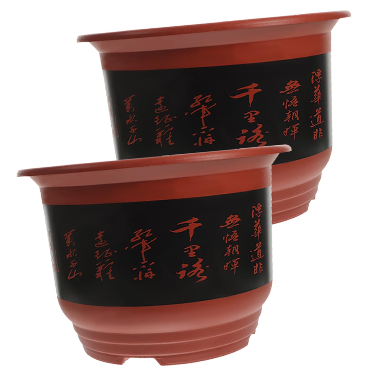 BESPORTBLE 2pièces Pots à Orchidées Plastique Jardinières pour Plantes Succulentes Et Cactus Contenants De Fleurs Brique Hauteur