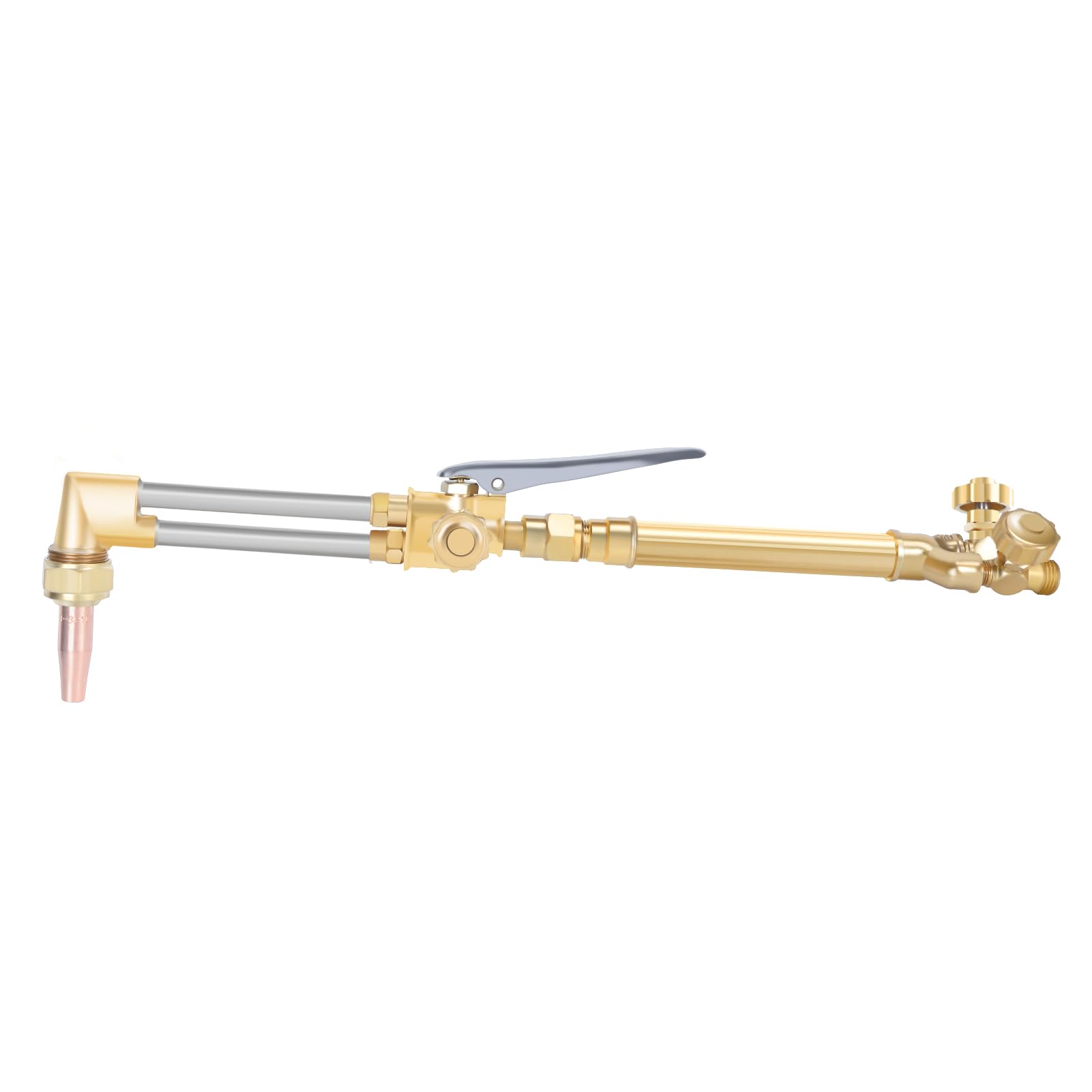 Oxy CGA540 - Kit de antorcha de acetileno, reguladores de acetileno CGA200, kit de soplete de soldadura con manguera, gafas, corte y soldadura, 80 V (cilindros no incluidos) (rojo-B)