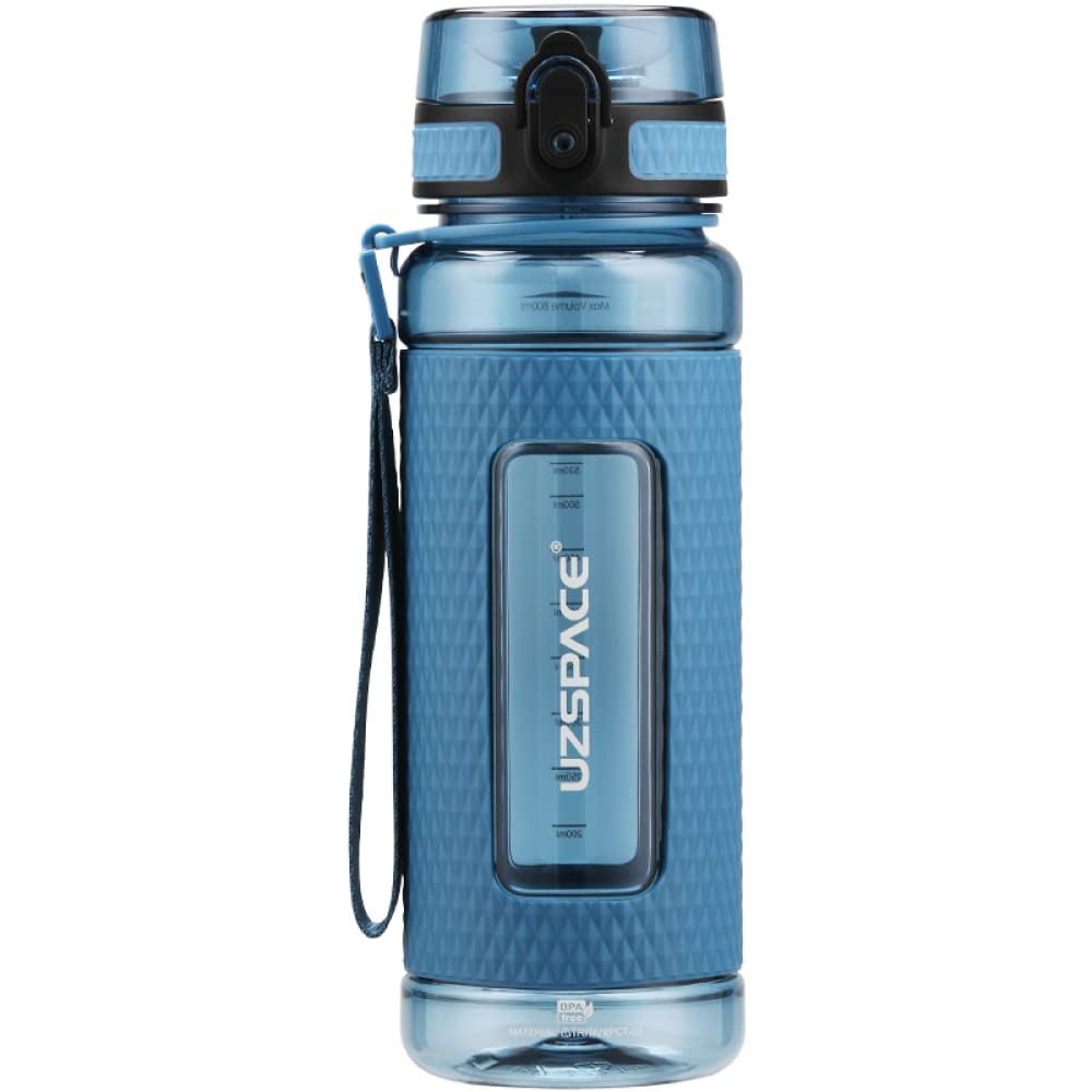 Om Supplies Clitoria Blue Water Bottle Fruit Infuser Sports Water Bottle 800Ml, Bpa Free Tritan, Leakproof (Clitoria Blue)