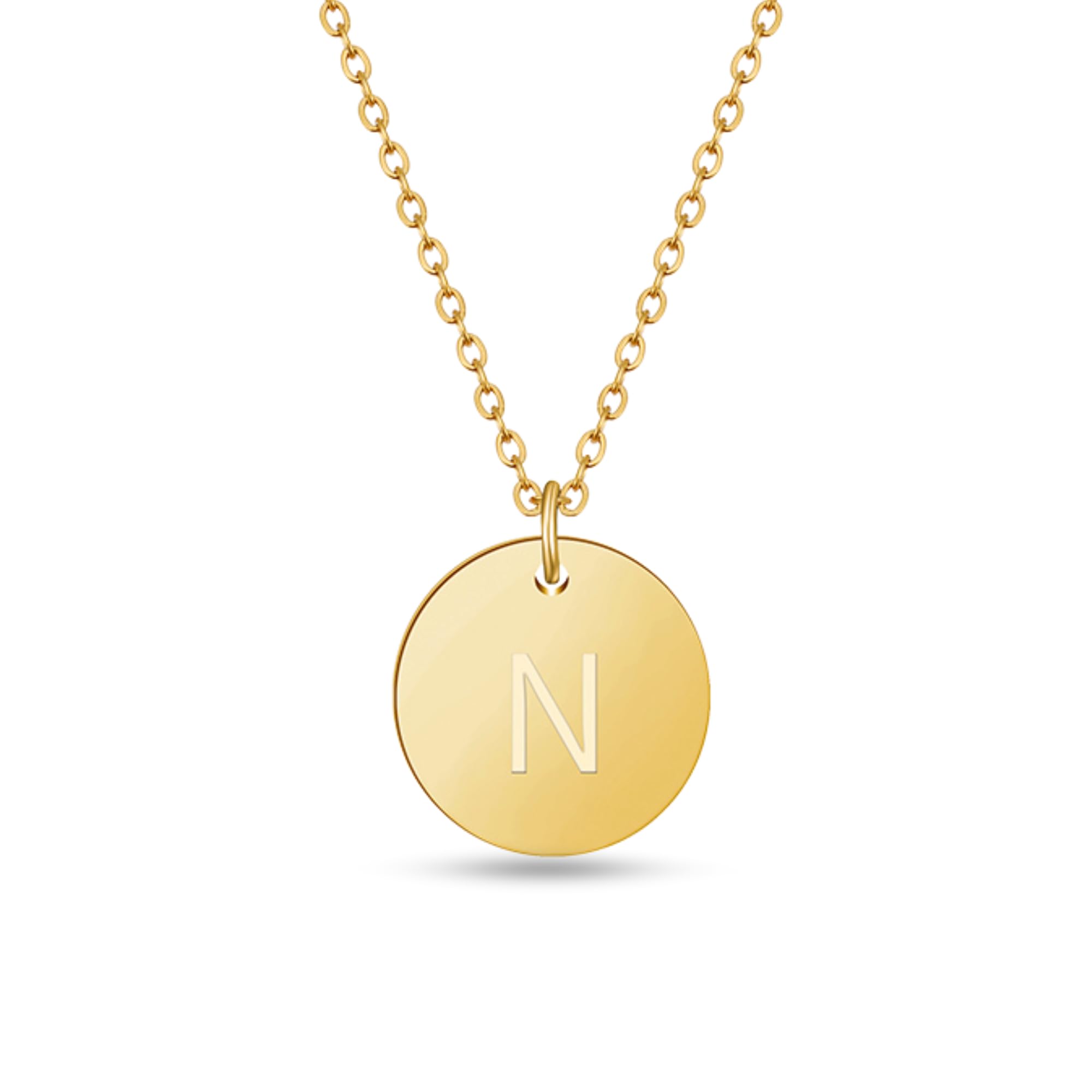 GD GOOD.designs Kette mit Buchstaben Gold 18 Karat - Wasserfest | Goldkette für Damen mit A-Z Anhänger | Initial Buchstabenkette