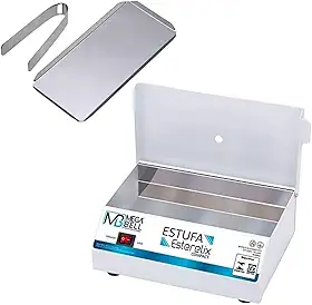 Kit Estufa Esterilizadora para Manicure Esterilizador de Alicates + Bandeja + Pinça