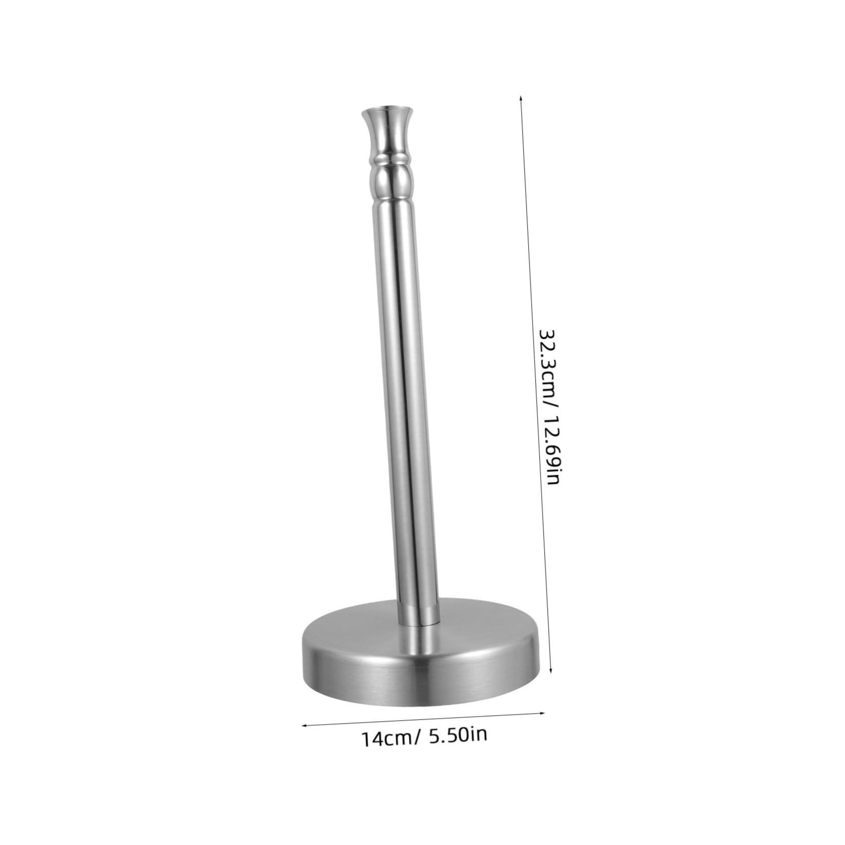 Portarotolo da Cucina in Acciaio Inox 2 Pezzi per Piano | Argento, per Pellicola e Sacchetti, Design Verticale Salvaspazio, Accesso Comodo Sul Banco
