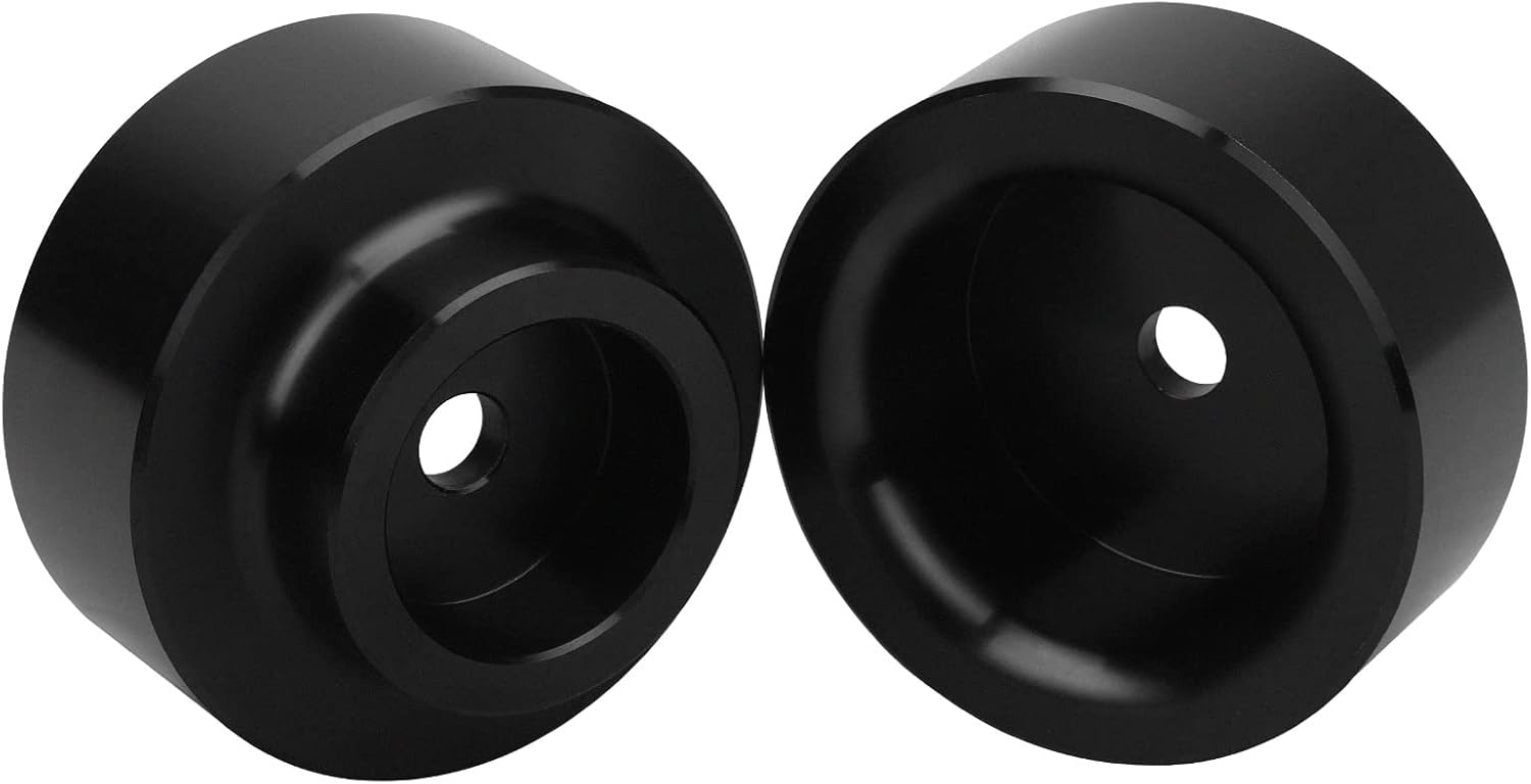 IRONTEK Rear Leveling Lift Kits Raise 1.5" Coil Spring Spacers Compatible for Dodge 2009-2010 Ram 1500/2011-2020 for Ram 1500 Trucks With Rear Coil Spring Suspension (2 Pack Black)