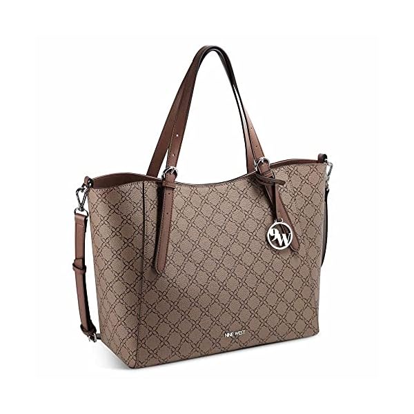NINE WEST Kylee Trap Tote Mocha One Size