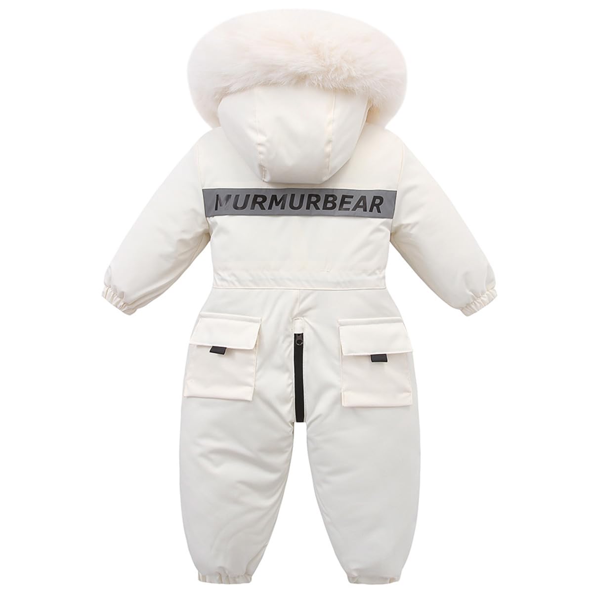 Bambino Tuta da Neve Pagliaccetto Inverno con Cappuccio Tutina Ragazzi Di Spessore Imbottito Snowsuit