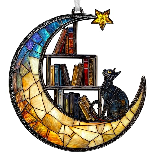 WRAPIX Christmas Book Lovers Gifts for Women - Cat Christmas Ornaments 2026
