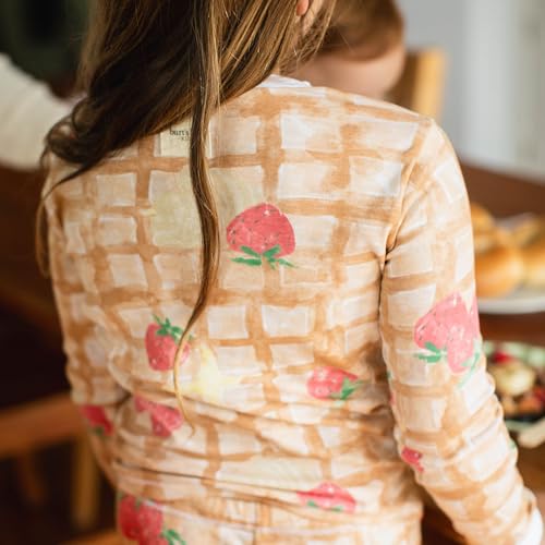 image for Burt's Bees Baby Baby Girls Pajamas, 2-Piece Tee and Pant PJ Set, 100%