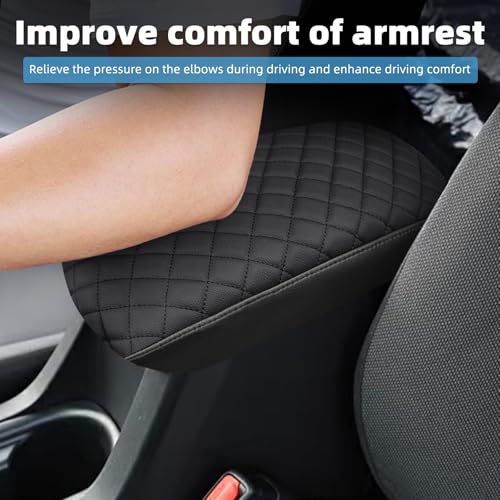 Image of Center Console Armrest Cover for Hyundai Sonata 2015 2016 2017 2018 2019 Fully Covered Anti-Scratch Protector Interior Accessories