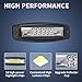 YCHOW-TECH Flush Mount LED Pods 2PCS 7 Inch 120W LED Work Light Flood Spot Beam Combo Backup Driving Lights Fog Lamp Reverse Grill Mount Lighting for Truck Pickup UTV ATV SUV Boat 4x4 Car