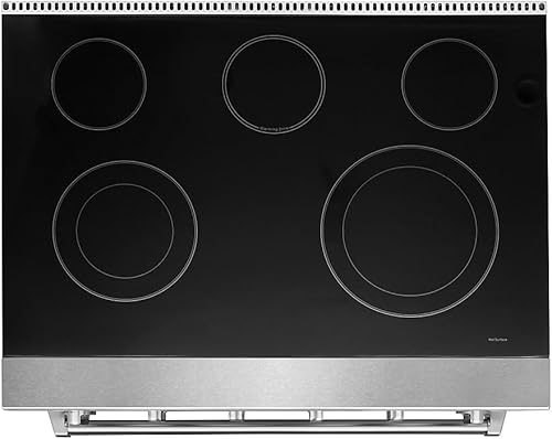Miniatura 5 de KOSTCH Cocina Eléctrica Profesional de 36 pulgadas con Placa de Cocción de 5 Elementos Calefactores, Capacidad de Horno de Convección de 6.0 Pies