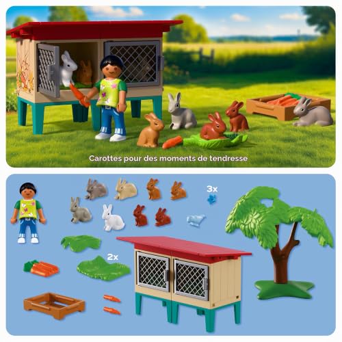 PLAYMOBIL Country 72170 Clapier à lapins et accessoires - vue 9