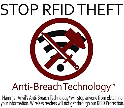 HAMMER ANVIL Los Angeles Slim Minimalist Front Pocket Wallet RFID Protected Black