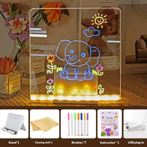 Tableau acrylique effaçable à sec LED pour stopper le gaspillage de papier