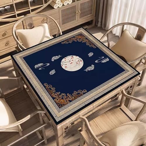 Tapete cuadrado para mahjong 60x60 cm con bolsa miniatura 2