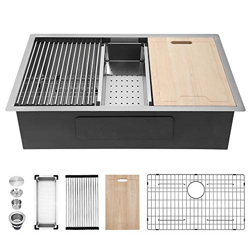 28 Kitchen Sink Undermount - Kichae 28" x 18" Undermount 18 Gauge Stainless