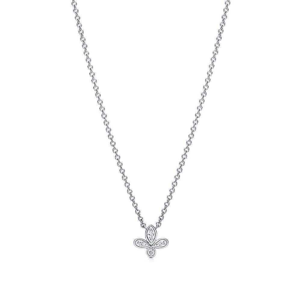 Collier classique en argent 925 or rose chaîne clavicule tendance
