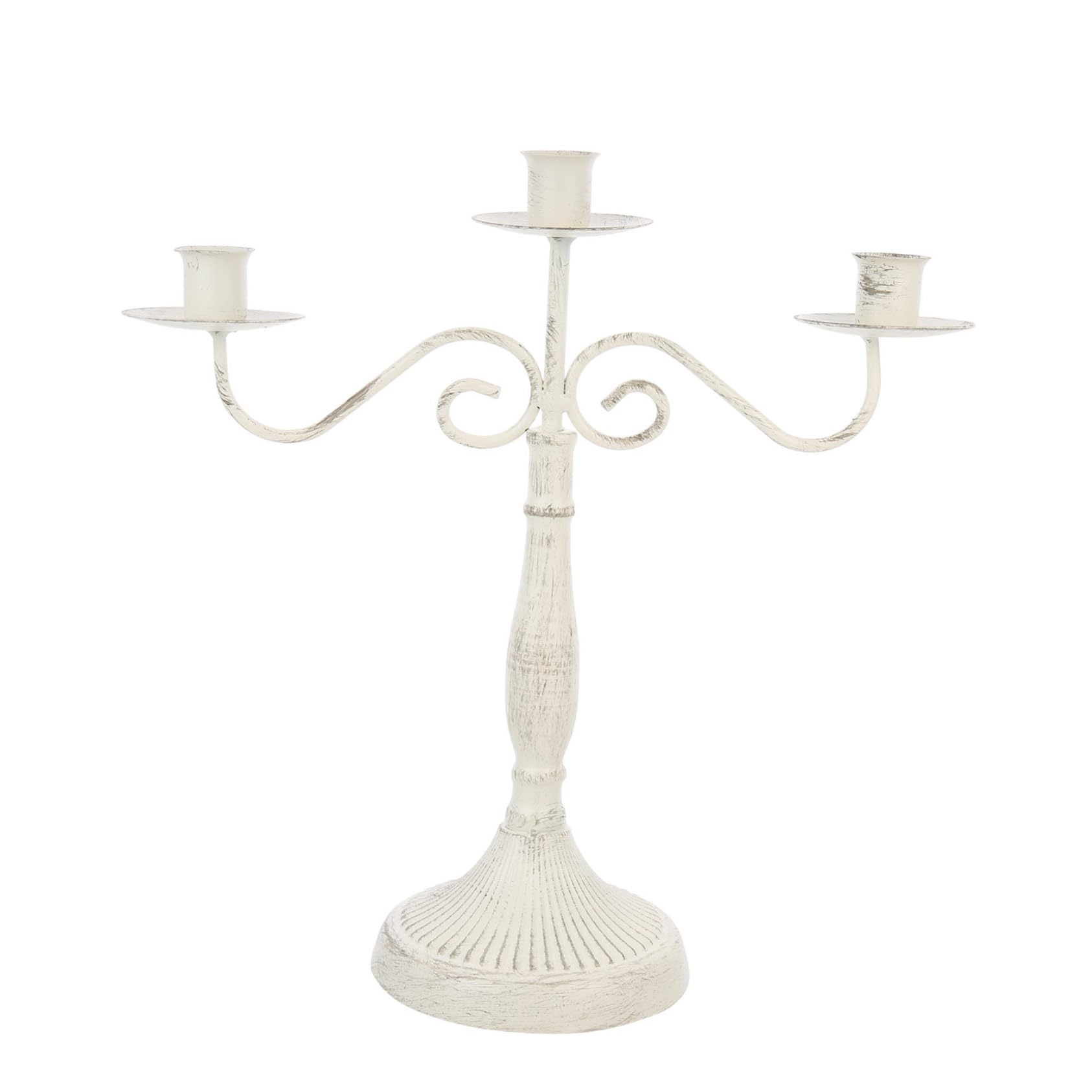 Happyyami Vintage Candelabra Candle Holder Multi Head Antique Iron Tabletop Ornament for Wedding Events and Home Decor Craftsmanship with Design for Elegant