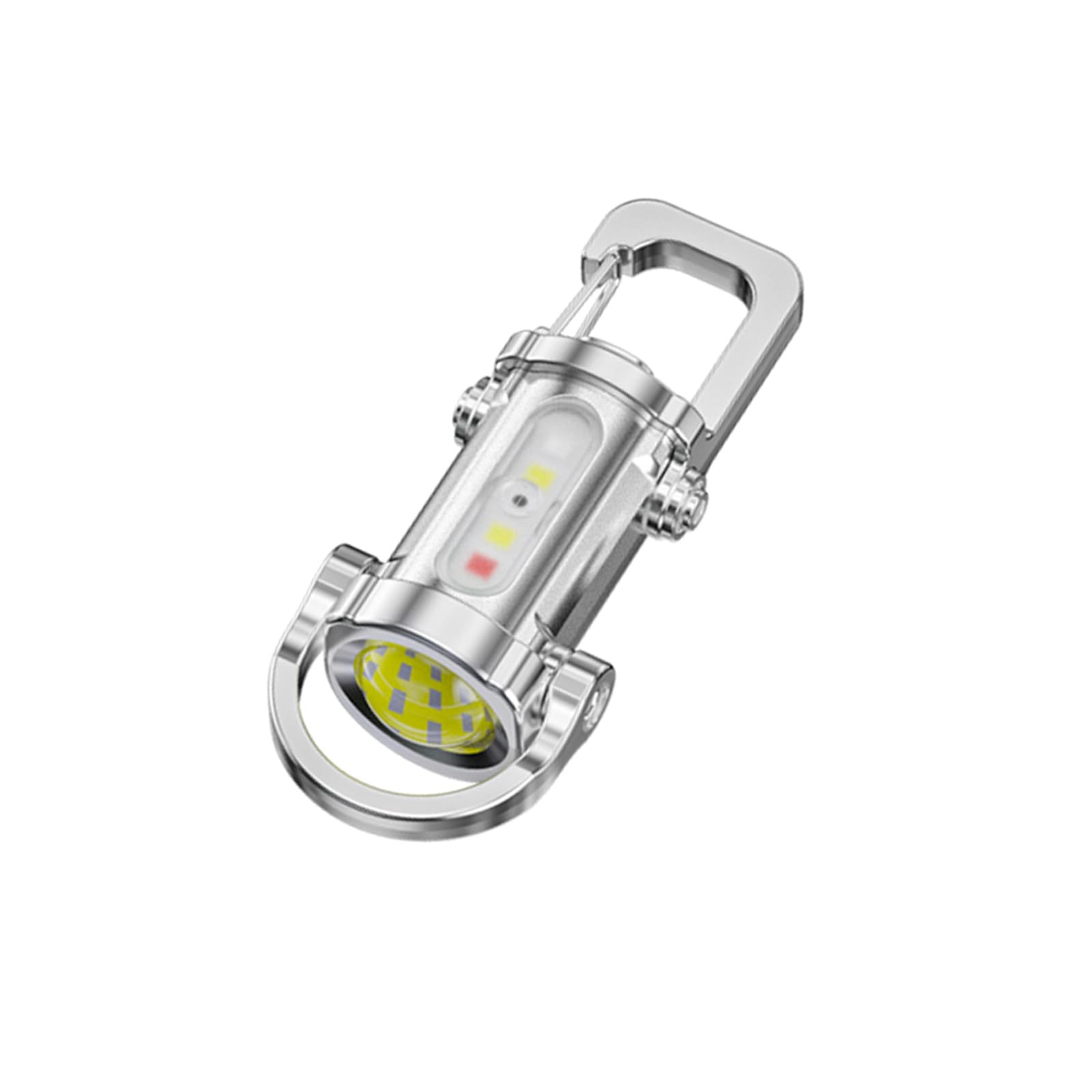 Jazuaiao Bright Rechargeable Keychain Flashlight with Work Light Fit for Outdoor Searching Hiking Camping Night Patrols Rechargeable Keychain Flashlight