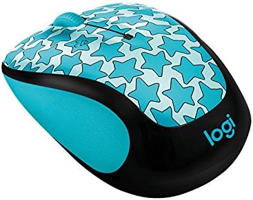 Logitech Doodle Collection M325c - Mouse - Optical - 5 Buttons - Wireless - 2.4 GHz - USB Wireless Receiver - Twinkle Teal