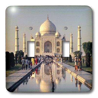 Taj Mahal double interrupteur bascule décoration murale Inde Agra - 4