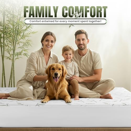 Image of Utopia Bedding Waterproof Mattress Protector Queen Size Bed, Premium 200 GSM Bamboo Viscose Cooling Mattress Cover, Soft and Breathable, Fitted Style with 17 Inches Deep Stretchable Pockets