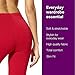 No Nonsense Women's Leggings - Soft Cotton Feel, Comfortable & Perfect for Layering, Gentle Elastic Waistband, Red Hot, 2X