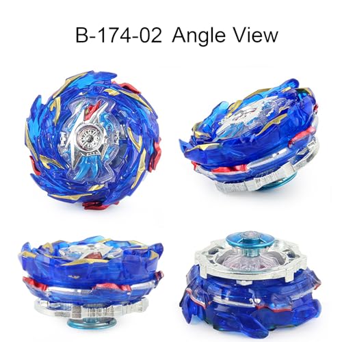 Netoke Gyros Turbo Set, 4D Metall Fusion Kampf Kreisel, Mit Battling Top Launcher, Geschenk-Sets,(B-174-1+B-174-2)