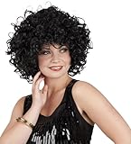 vielseitig kombinierbar Boland 86226 - Perücke Candice, mittellang, schwarz, Lockenperücke, 80er-Jahre-Kostüm-Accessoire, Karneval, Themenparty, Mottoparty