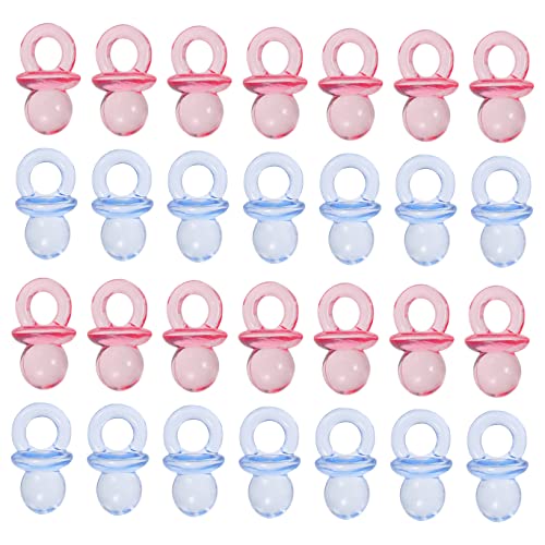 Garneck 100 Piezas mini chupete decoraciones de shower chupetes para bebes chupete de juguete chupetes pequeños para shower decoración de bebé chupete de bebe Acrílico