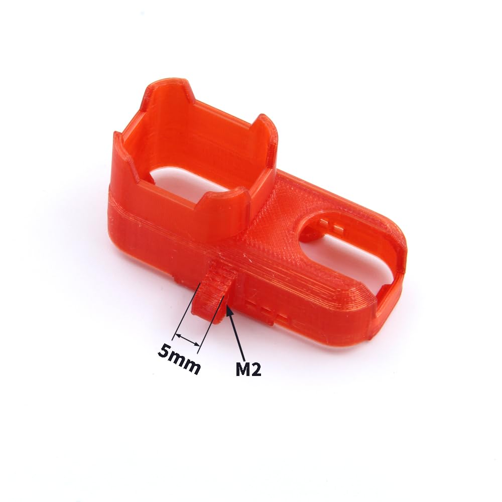 UAZNJFZ 3D Printed TPU Mount Framework Support Bracket Holder Protection Compatible with RunCam Thumb Pro Version 4K Action Camera Compatible with FPV Drone(RED M2)