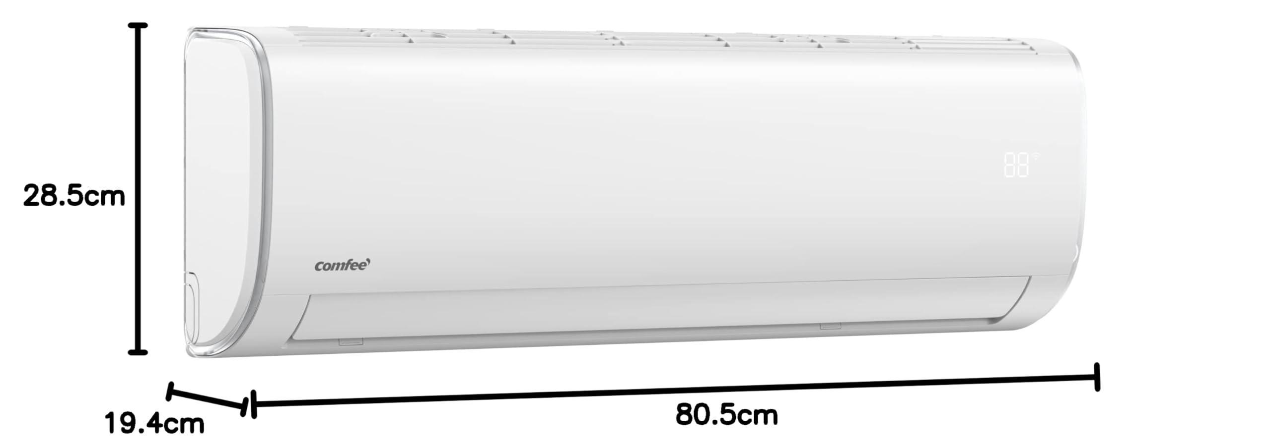 COMFEE' Climatizzatore Monosplit Unità Interna, Condizionatore Fisso Inverter 12000 BTU, GAS R32, Solo Unità Interna, No Unità Esterna, CF-AF12A IU