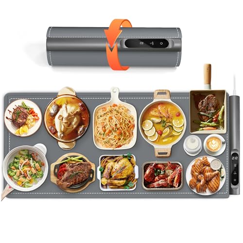 Newise Graphene Food Warming Mat for Countertop - Fast Full Surface Heating, Extra Large (XXL 36”x 16