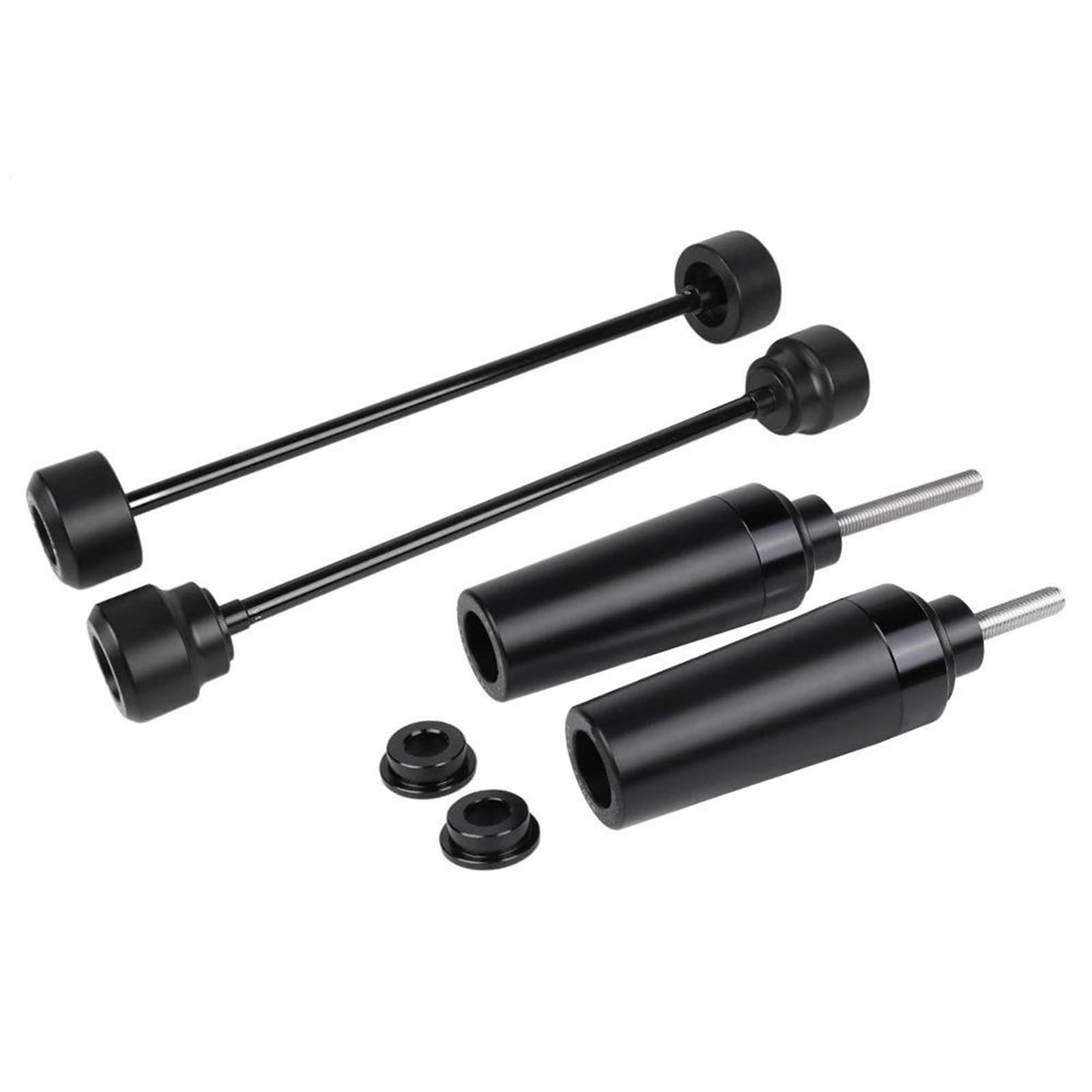 Sturzschutz Sturzpads Motorrad-Rahmengleiter, Sturzpads, Sturzpads Für CFMOTO 675SR-R, 675SS, 675NK, 675 SR-R, SR SS, NK, Vorderachsgleiter, Hinterradschwingenschutz Fallschutz(SCHWARZ 1)
