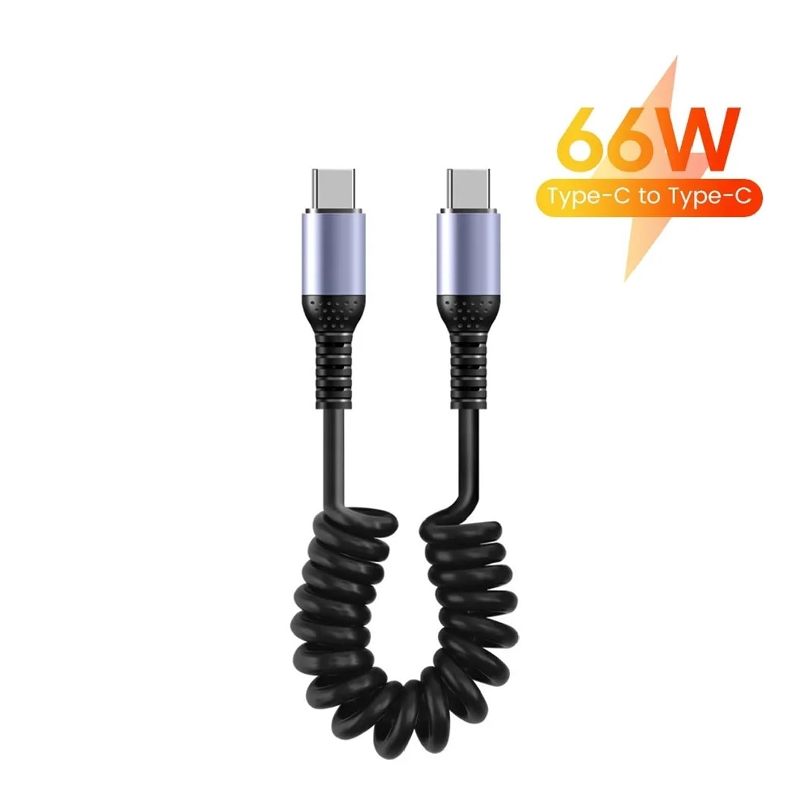 USB C Car 66 W Fast Charge Short Cable for iPhone for Xiaomi for Samsung (CC 66W 02)