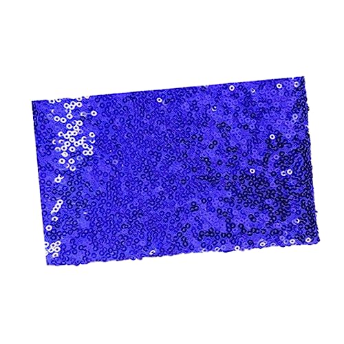 Gogogmee Blue Sequin Material 3mm Shiny Fabric Craft Sewing Curtain Sequin Cloth