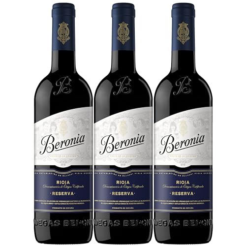 Beronia Reserva - Vino D.O.Ca. Rioja - 3 botellas de 750 ml - Total: 2250 ml