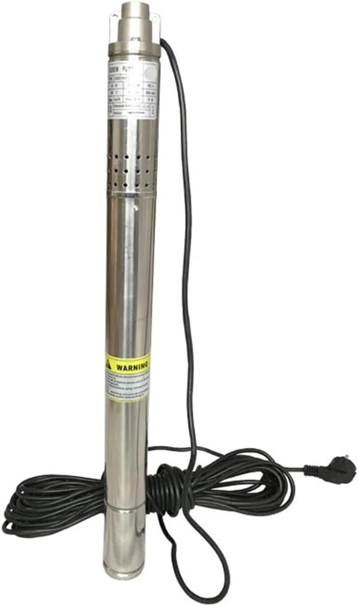 50mm diameter submersible well pump 304 stainless steel pump body submersible deep well pump 1000L/h 2 inch water pump(220V-60Hz US plug)