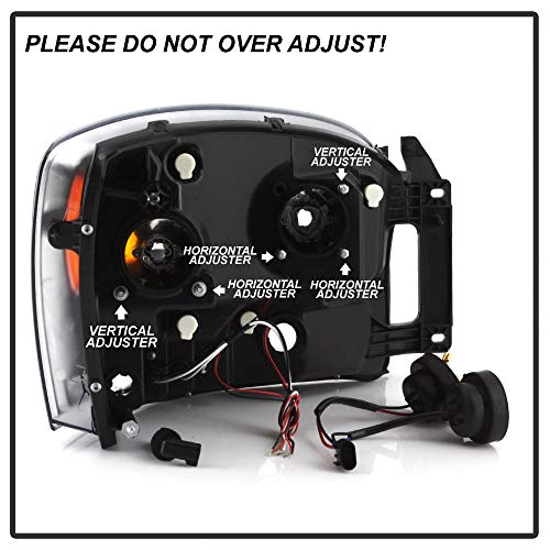 ACANII LED Halo Projector Headlights for 2006-2009 Dodge Ram - Image 3