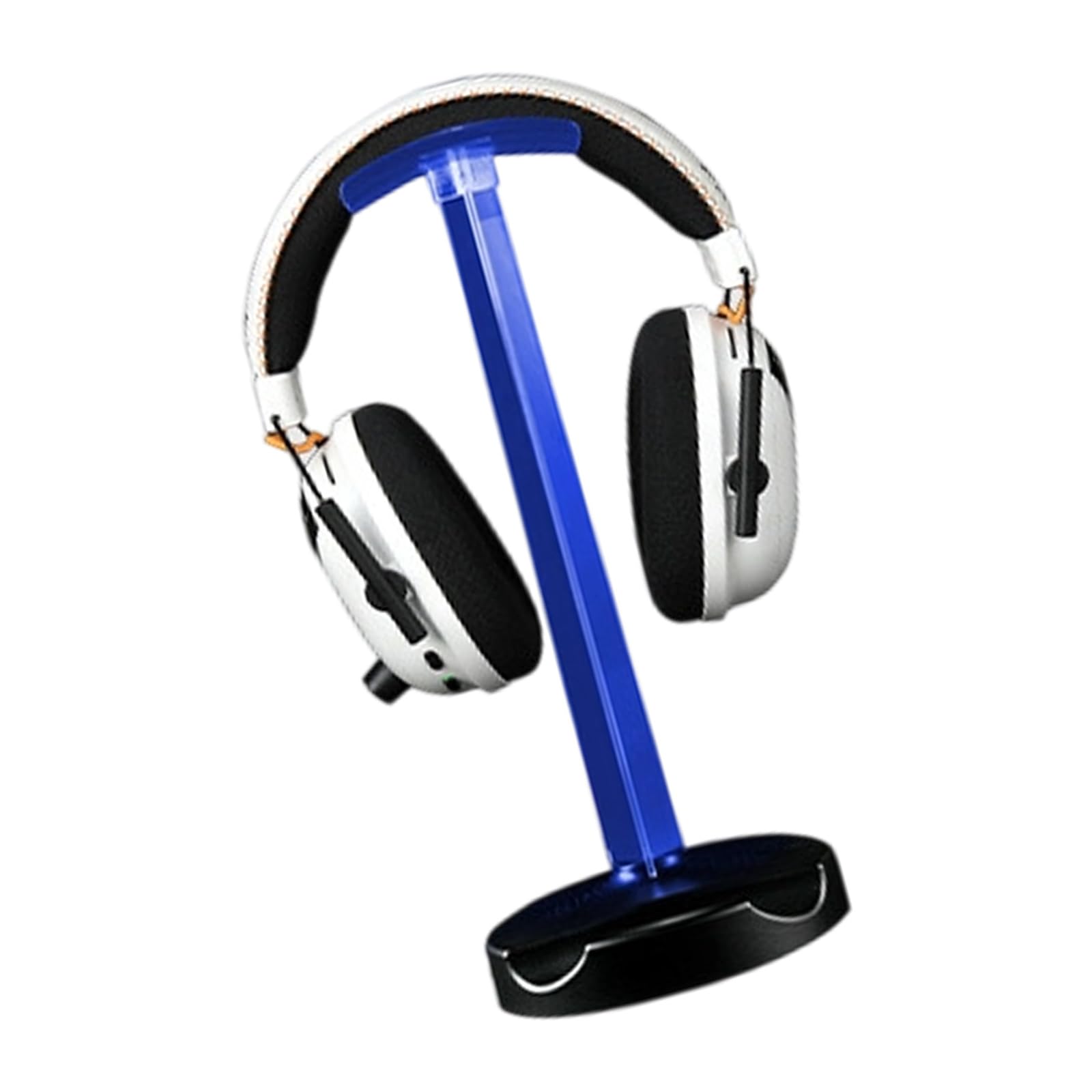 Tsophreniq Clear Illuminated Earphone Holder Display Stand Music Gaming Headsets Hanger for Organized Workspaces Headphone Hanger