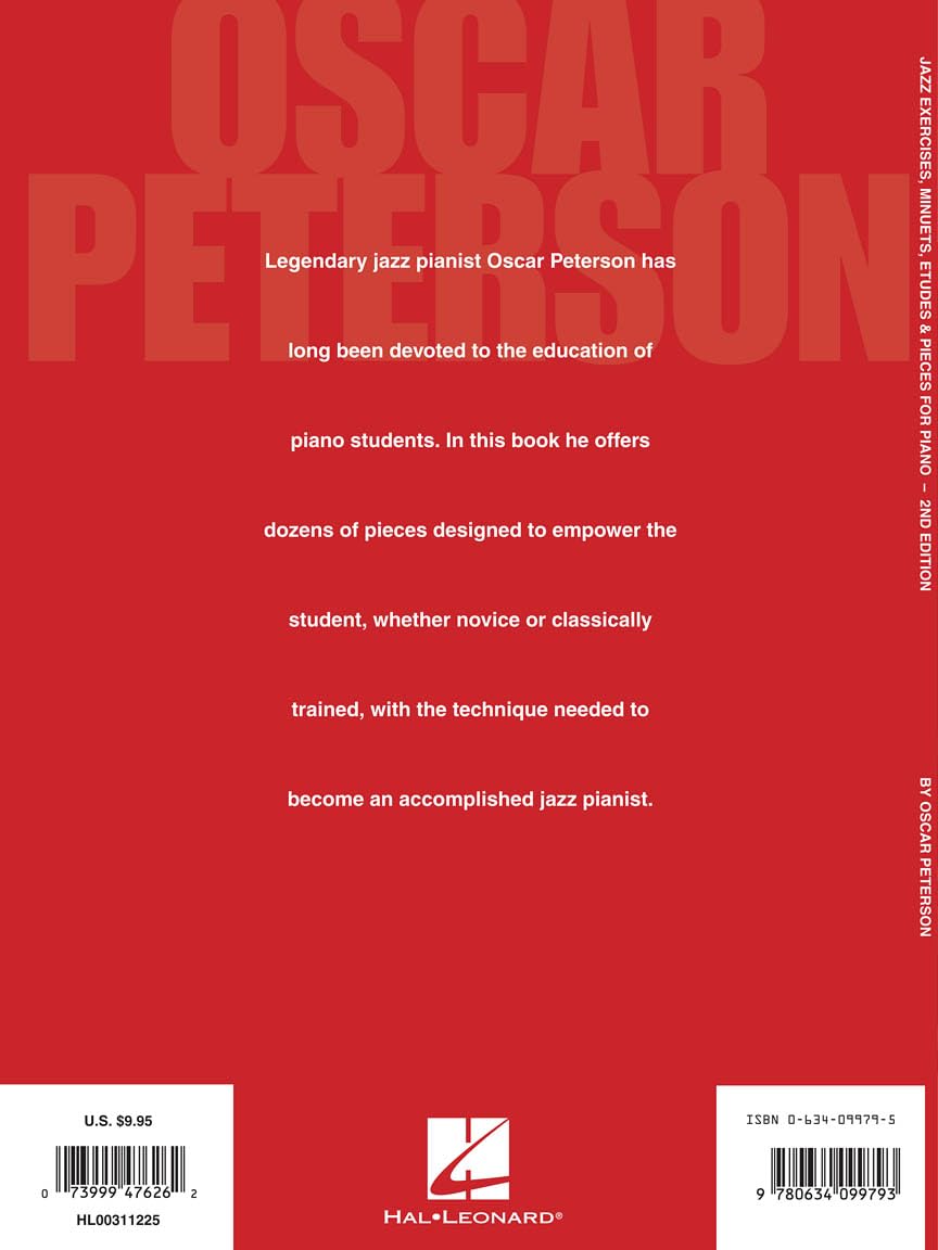 Oscar Peterson: Jazz Exercises, Minuets, Etudes And Pieces For Piano - 2nd Edition [Lingua inglese]