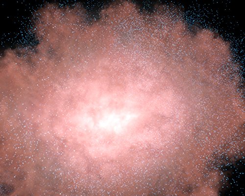 Posterazzi Concept of what a dusty and bright galaxy might look like close up if viewed in infrared light Poster Print, (15 x 12)