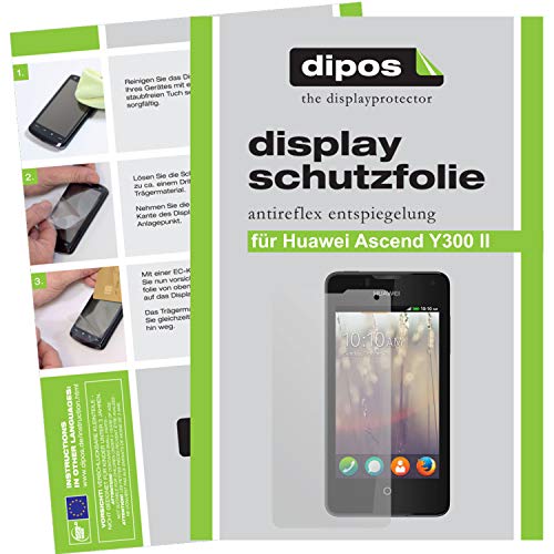  dipos I 2X Pellicola Protettiva antiriflesso Compatibile con Huawei Ascend Y300 2 Pellicola di Protezione