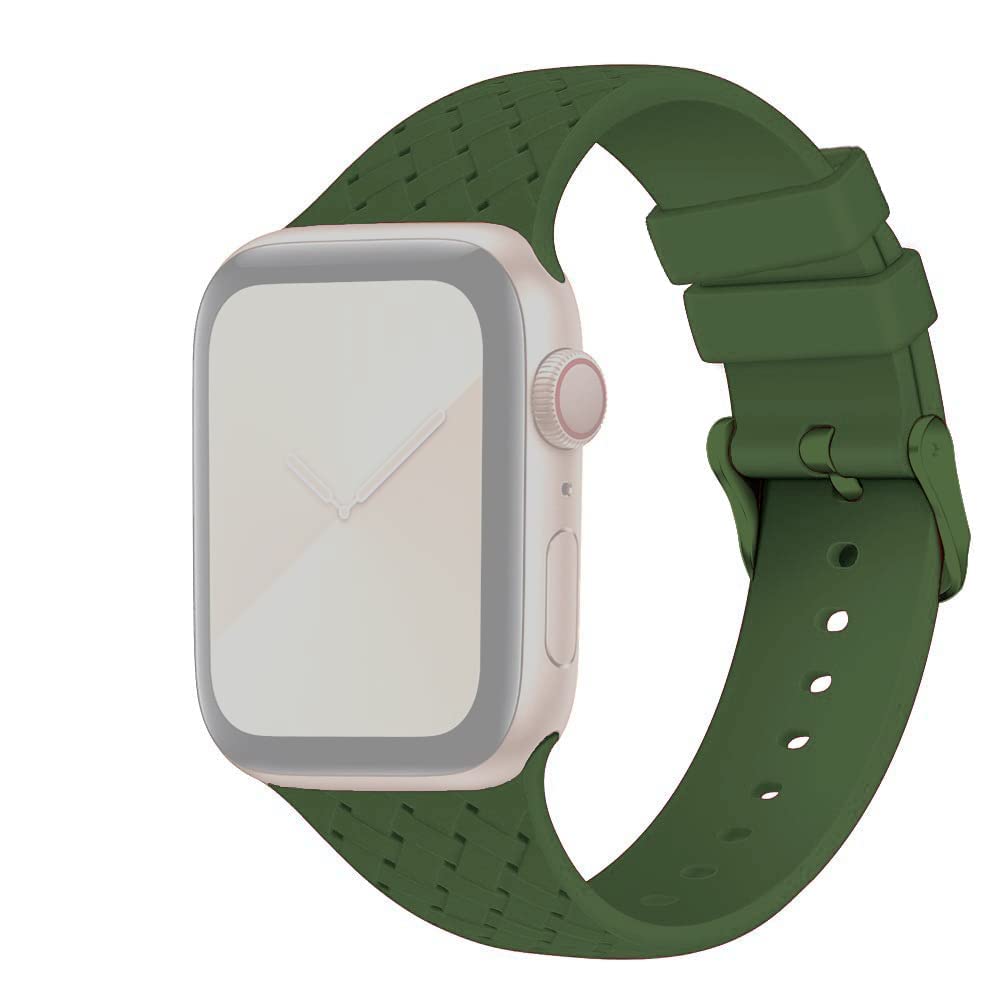 GadgetBite Soft Silicone Sport Wristband Compatible with Apple Watch iWatch Bands 42mm 44mm Soft Silicone Strap Wristbands for Apple Watch Series 6/5/4/3/2/1/SE (Dark Green) (B09N1GFWDC) Amazon Price History, Amazon Price Tracker