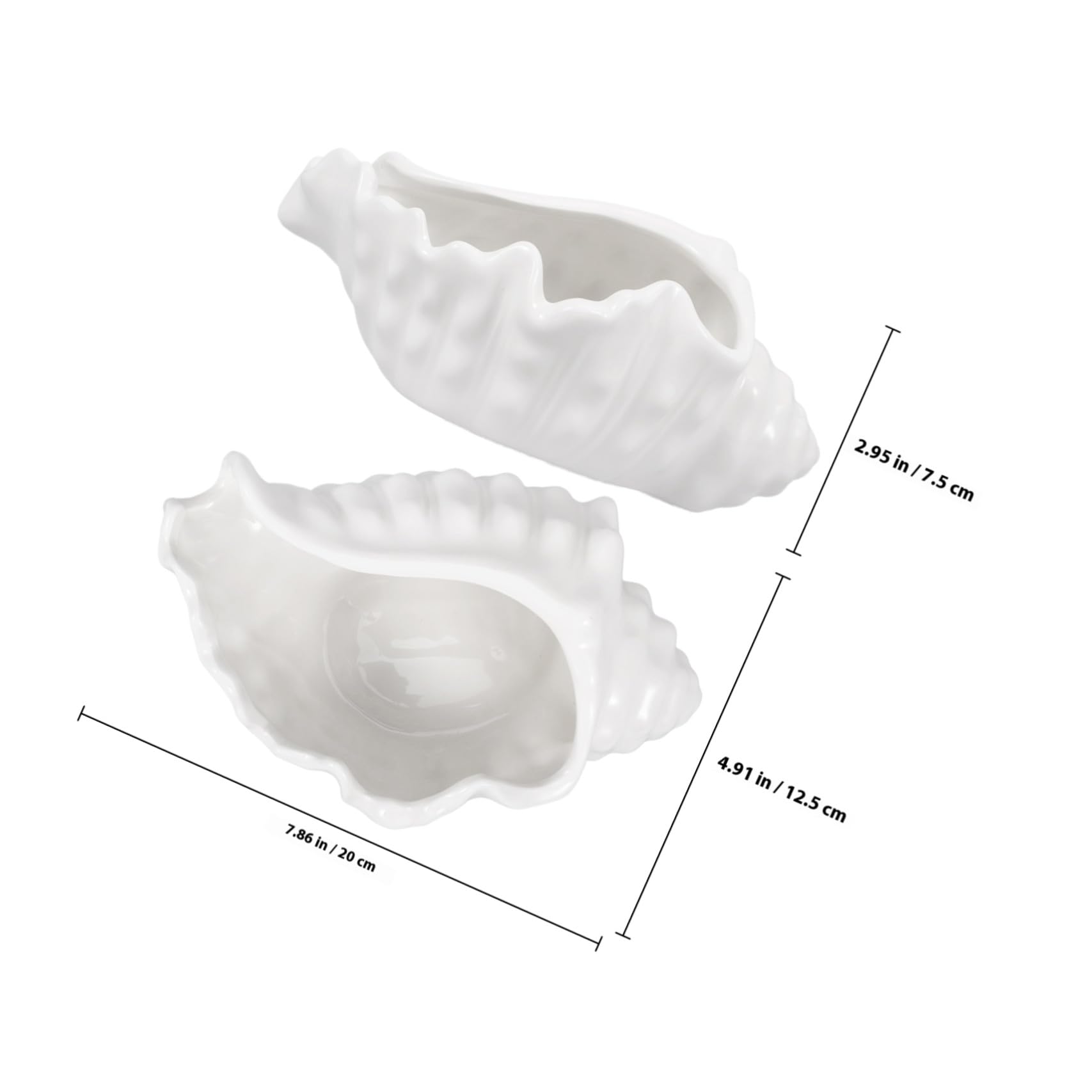 Keramik Schmuckschale Muschelform Weiß Schmucktablett für Ringe Ohrringe Halsketten Dekoratives Aufbewahrungs und Präsentationstablett für Zuhause und Schminktisch