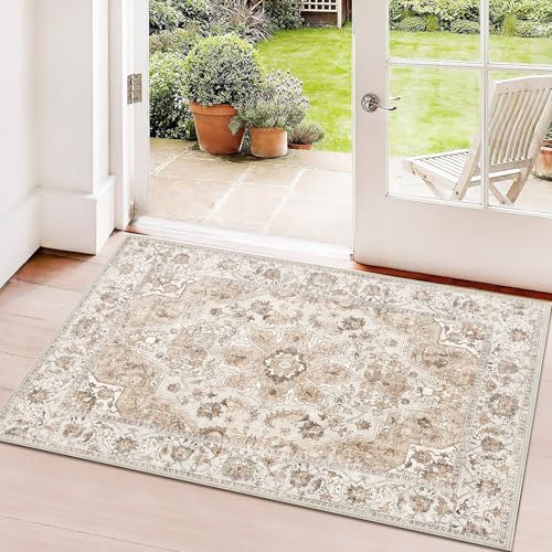 Washable Hallway Runner Rug 2x3: Non Slip Runner Rugs with Rubber Backing