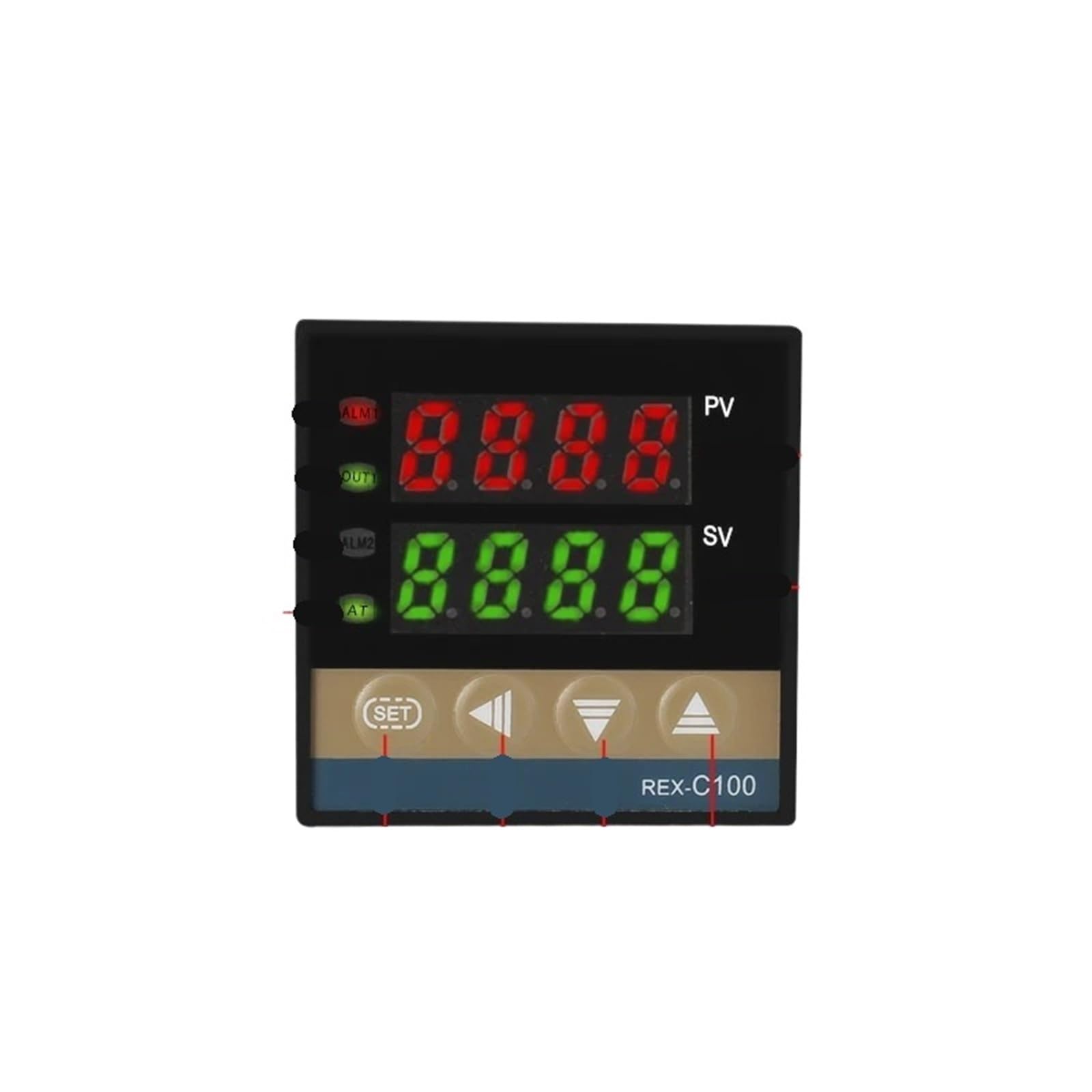 Contrôleur de température 100-240V REXC900 avec thermostat numérique 400 degrés et thermocouple K