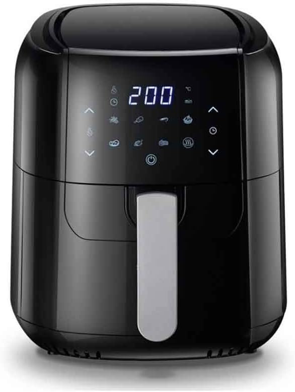 1400W 6L Air Fryer Large Capacity Household Smoke-free Electric Frying Pan Smart Touch Screen Fries Machine