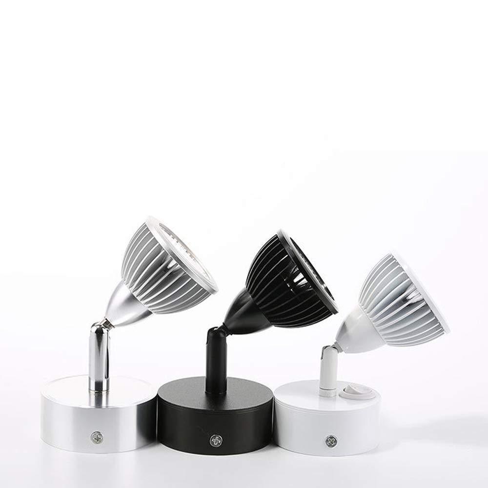 luci da parete, 3W LED. Spotlight Multi Angolo Regolazione della lampada da parete, lampada decorativa Parete a parete Picture Accent Light, Lampada da visualizzazione for armadietto Vetrina Gioielli